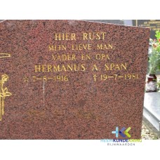 Grafstenen kerkhof Herwen Coll. HKR (69) H.A.Span